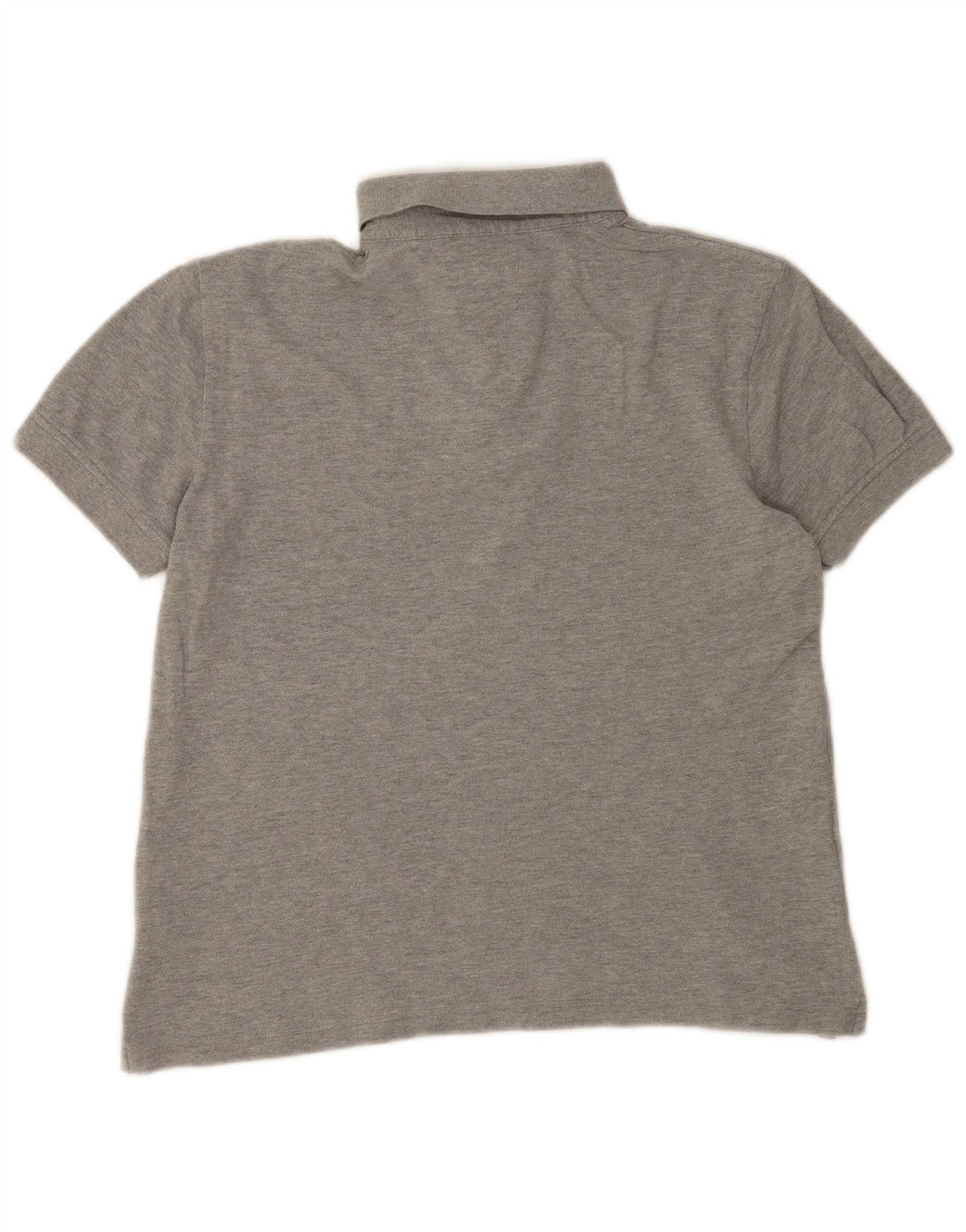 Polo da uomo Tommy Hilfiger in cotone grigio medio