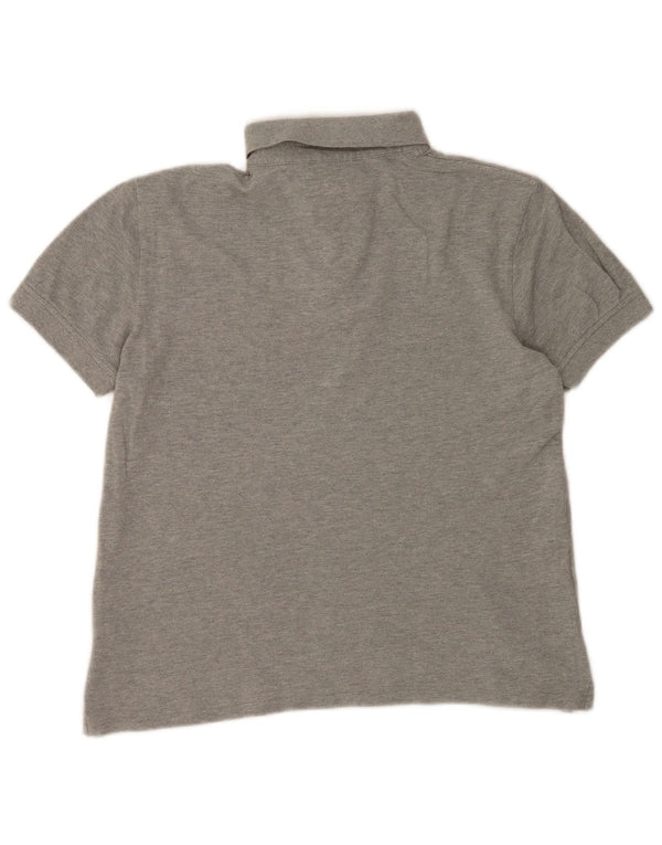 Polo da uomo Tommy Hilfiger in cotone grigio medio