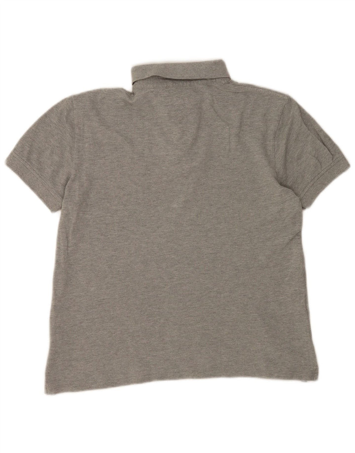 Polo da uomo Tommy Hilfiger in cotone grigio medio