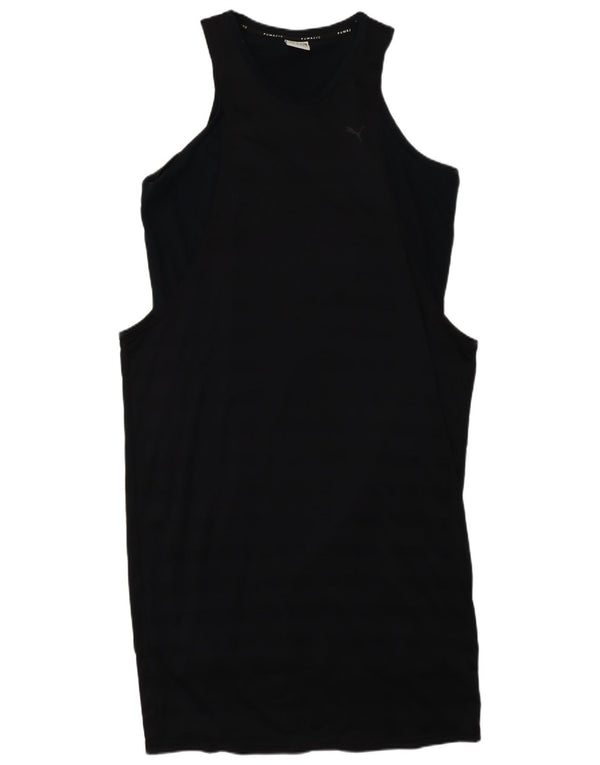 Abito t-shirt senza maniche da donna Puma UK 12 medio nero a righe