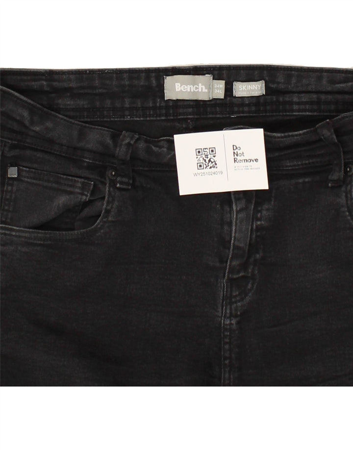 Jeans skinny da donna BENCH W34 L34 cotone nero