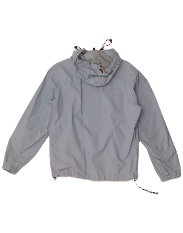 Giacca antipioggia oversize con cappuccio da donna Napapijri UK 10 piccola blu
