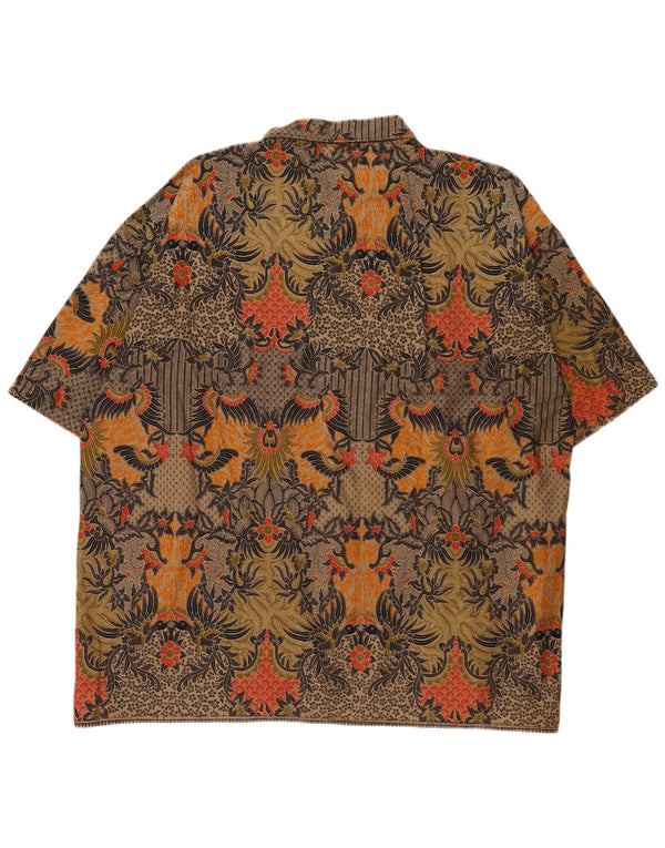 Camicia a maniche corte da uomo con motivo astratto Alit Astika 5XL multicolore