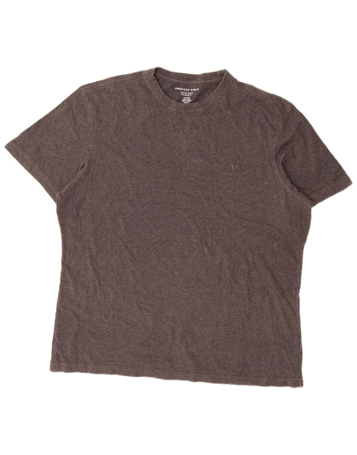 T-shirt da uomo con vestibilità standard American Eagle Top XL in cotone grigio