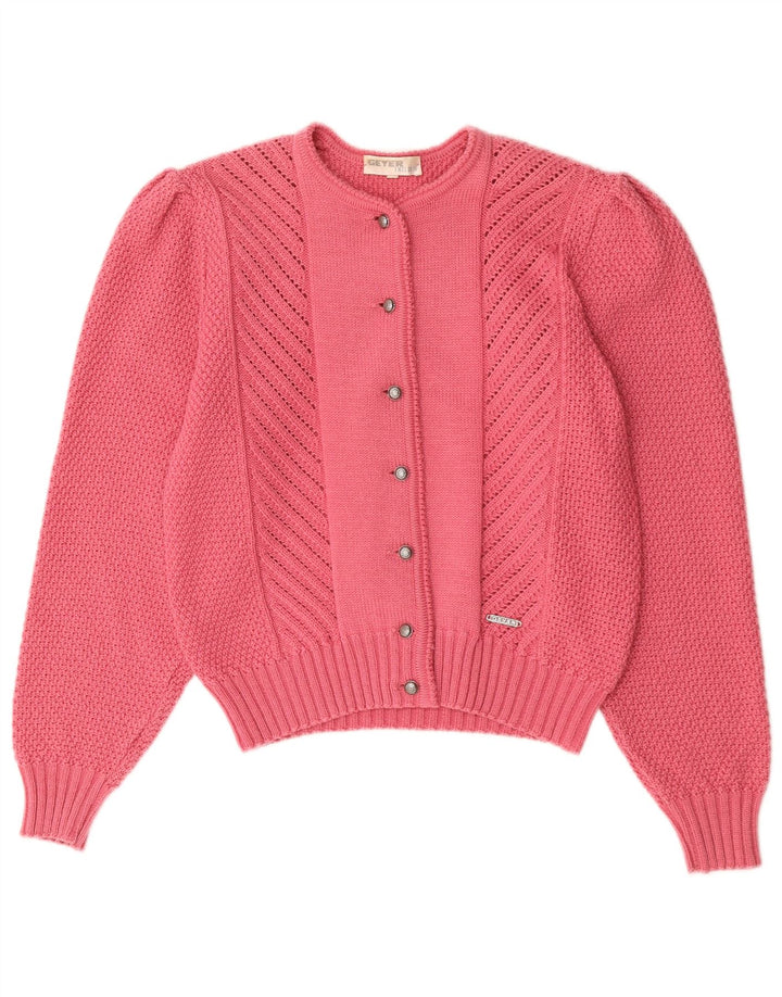 Maglione cardigan da donna Geyer IT 42 Lana rosa medio