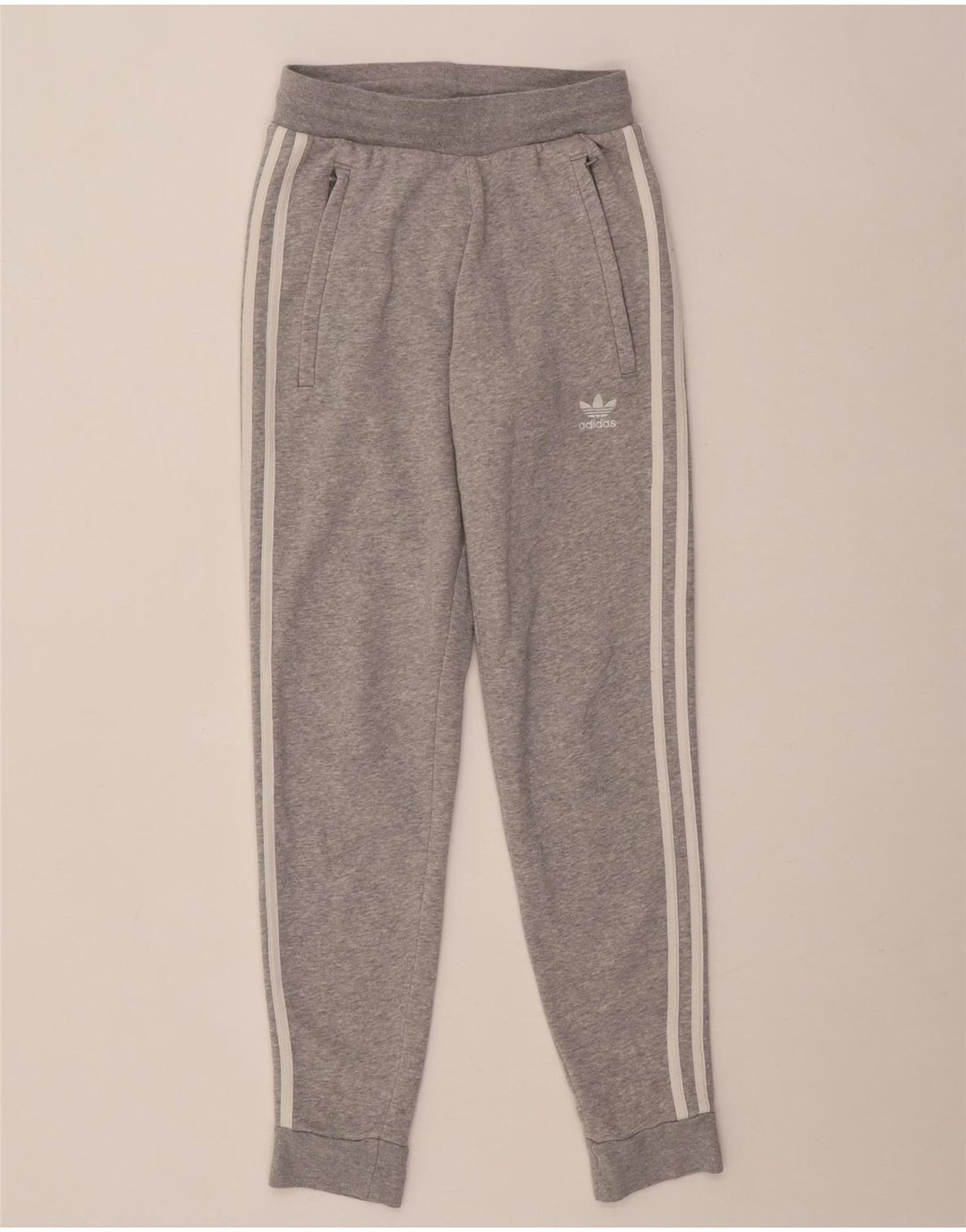 Pantaloni da tuta da donna Adidas Joggers in cotone chiazzato grigio medio