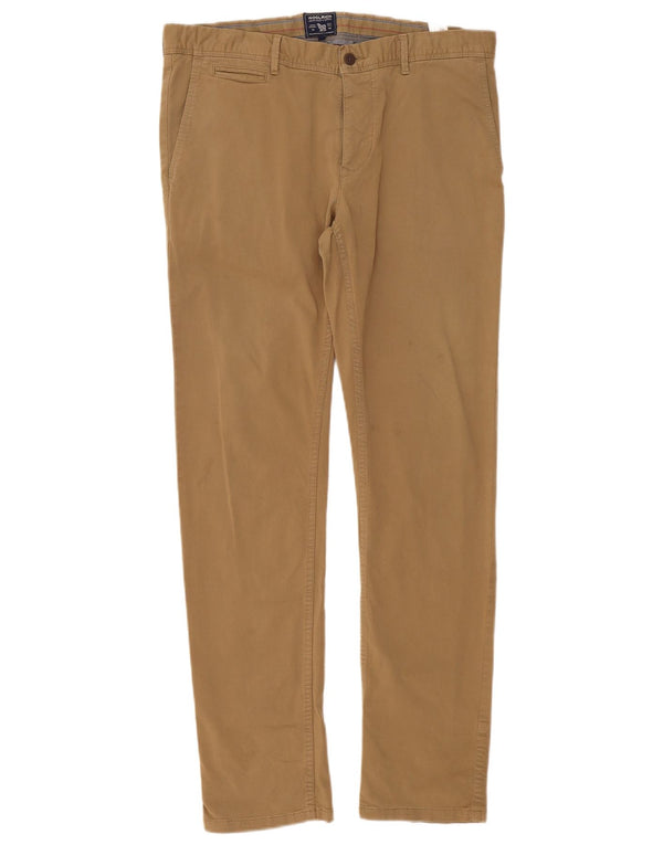 Pantaloni chino slim da uomo Woolrich W36 L32 cotone marrone