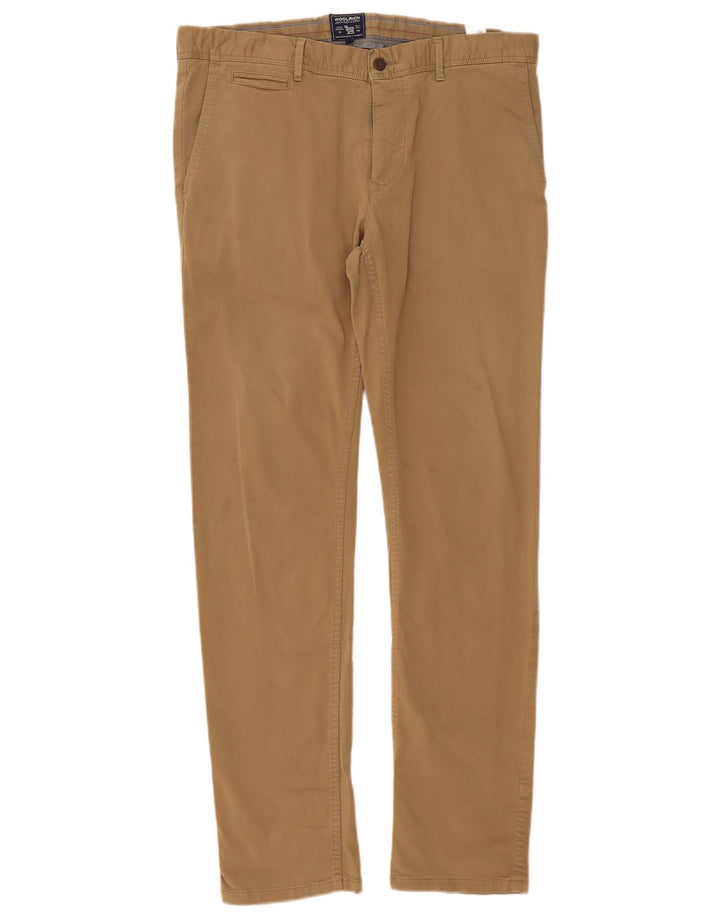 Pantaloni chino slim da uomo Woolrich W36 L32 cotone marrone
