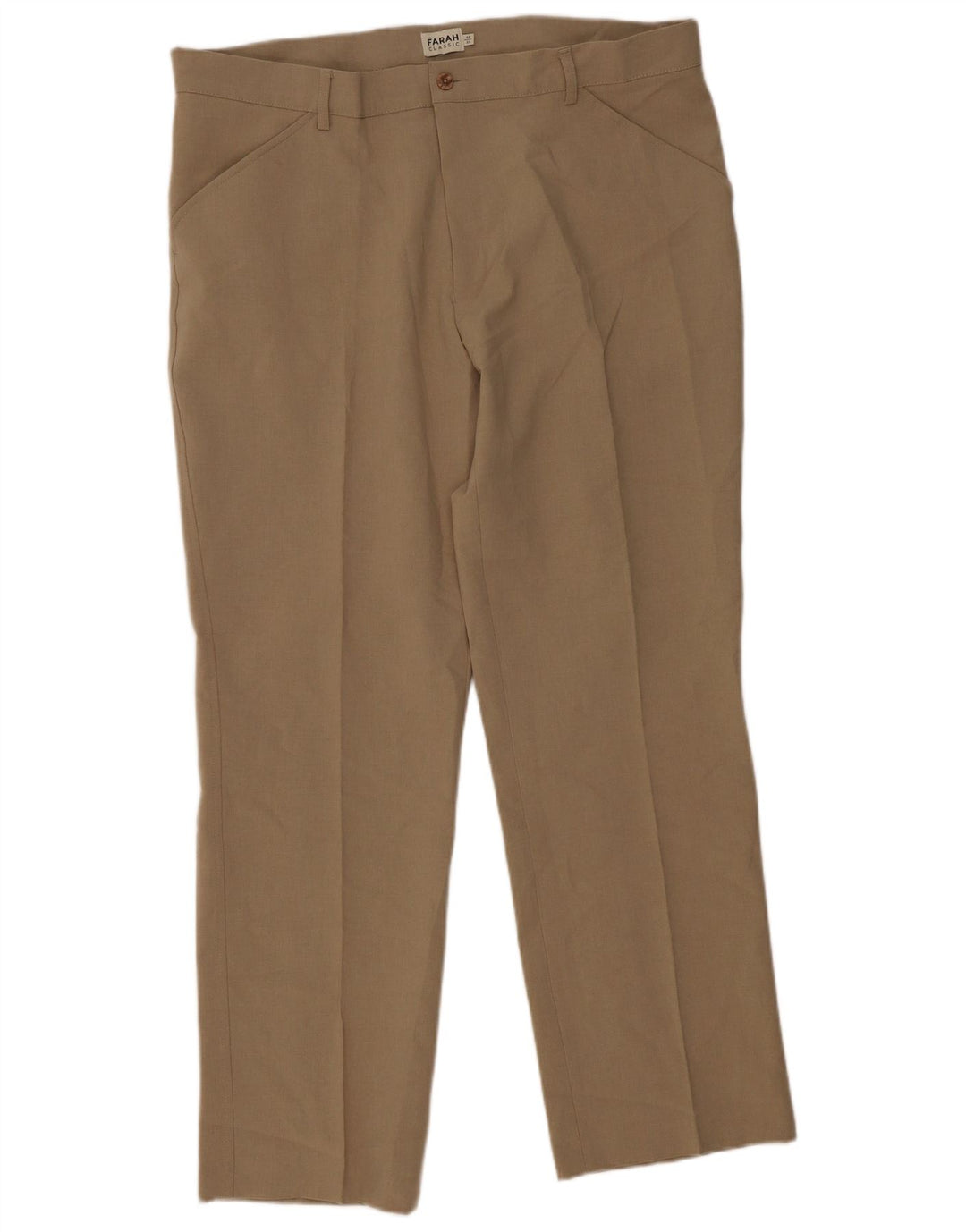 Pantaloni casual dritti da uomo Farah W40 L31 Poliestere beige