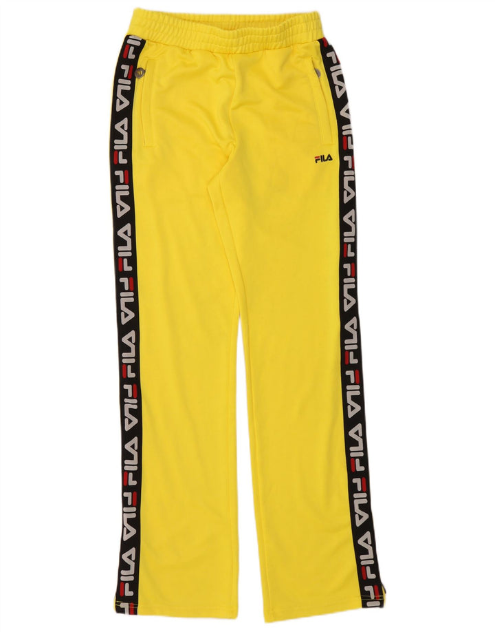 Pantaloni da tuta da donna Fila UK 6 XS Poliestere color block giallo