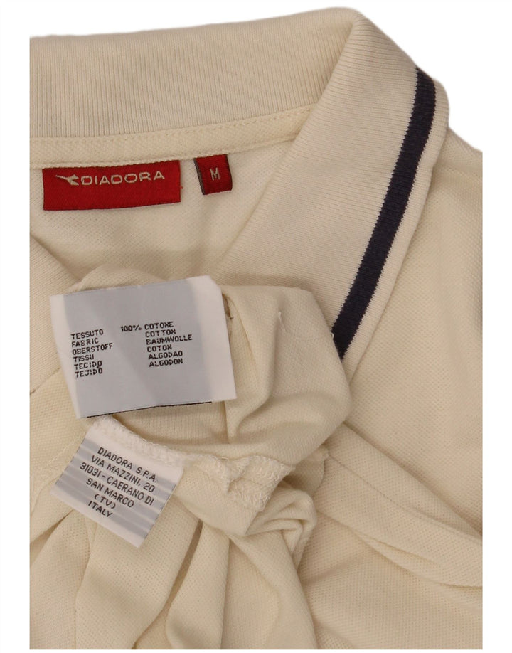Maglia Diadora Uomo Manica Corta Cotone Bianco Medio