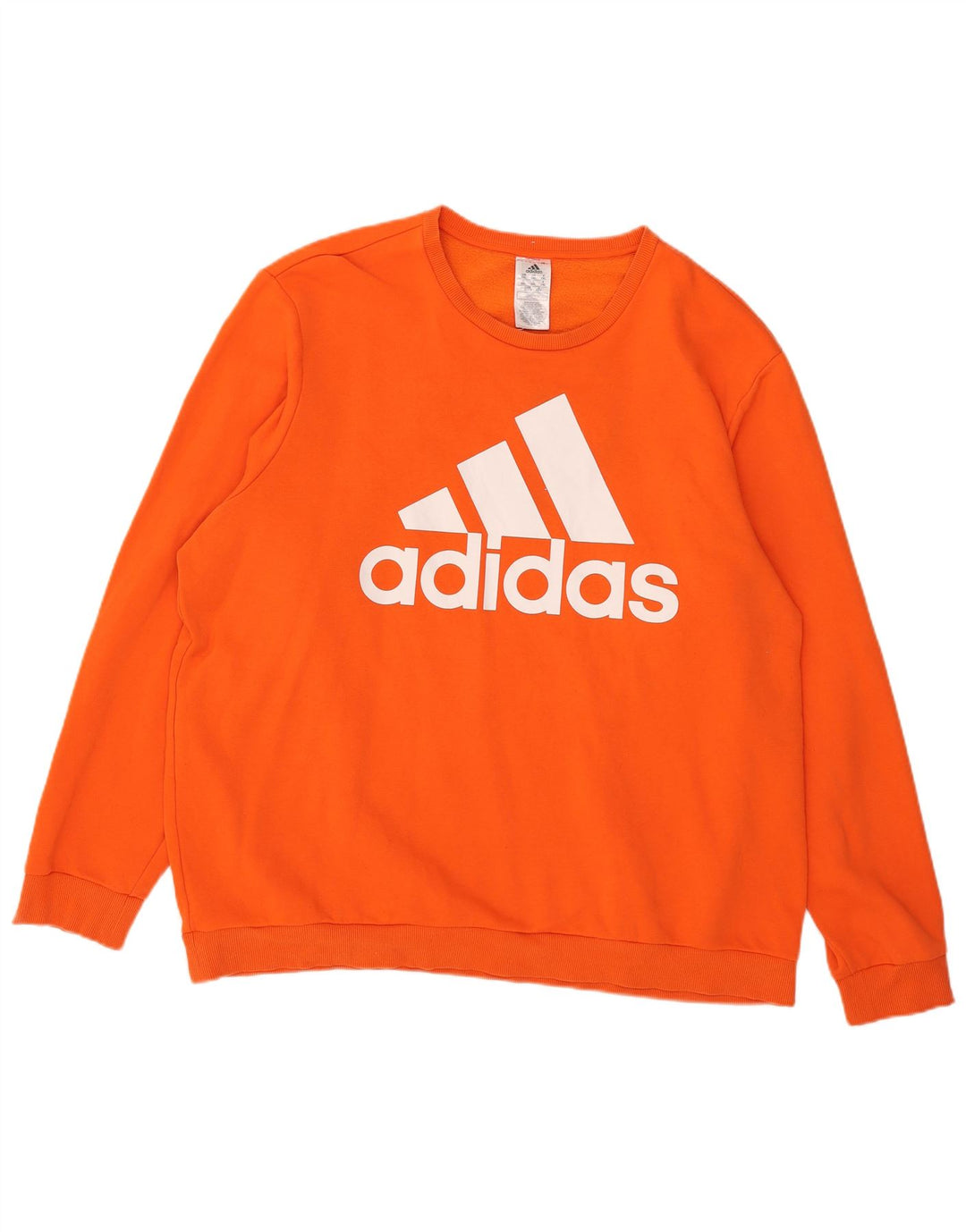 Felpa grafica da uomo Adidas Jumper 2XL Cotone arancione