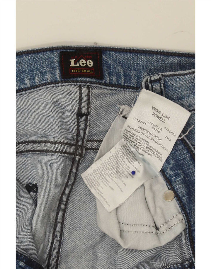 Jeans Lee Powell Slim da uomo W34 L34 cotone blu