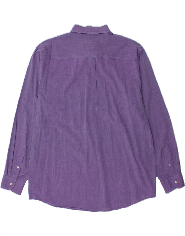 CHAPS Mens Big & Tall Shirt XL Purple Cotton Vintage Chaps and Second-Hand Chaps from Messina Hembry 