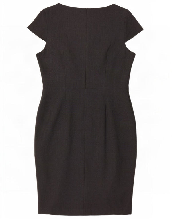 Abito tubino da donna Marks & Spencer UK 14 grande poliestere grigio