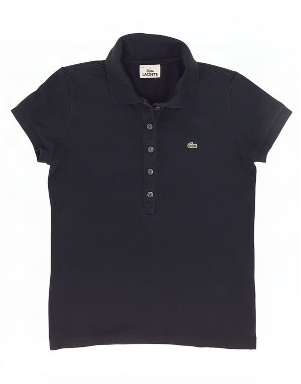 Polo da donna Lacoste taglia 38 media cotone blu navy
