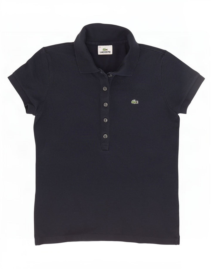 Polo da donna Lacoste taglia 38 media cotone blu navy