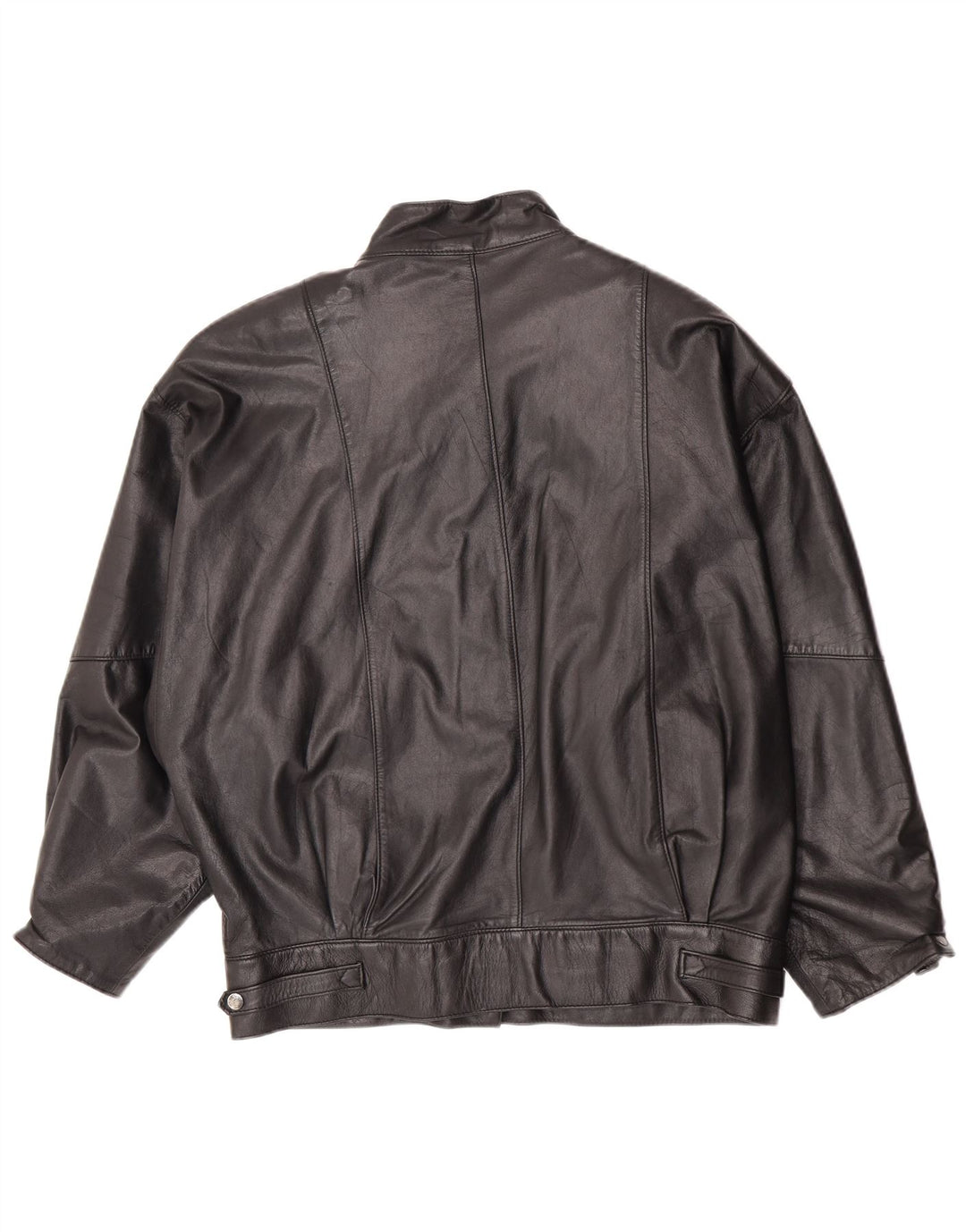 Giacca in pelle oversize da donna Canda EU 40 pelle nera media