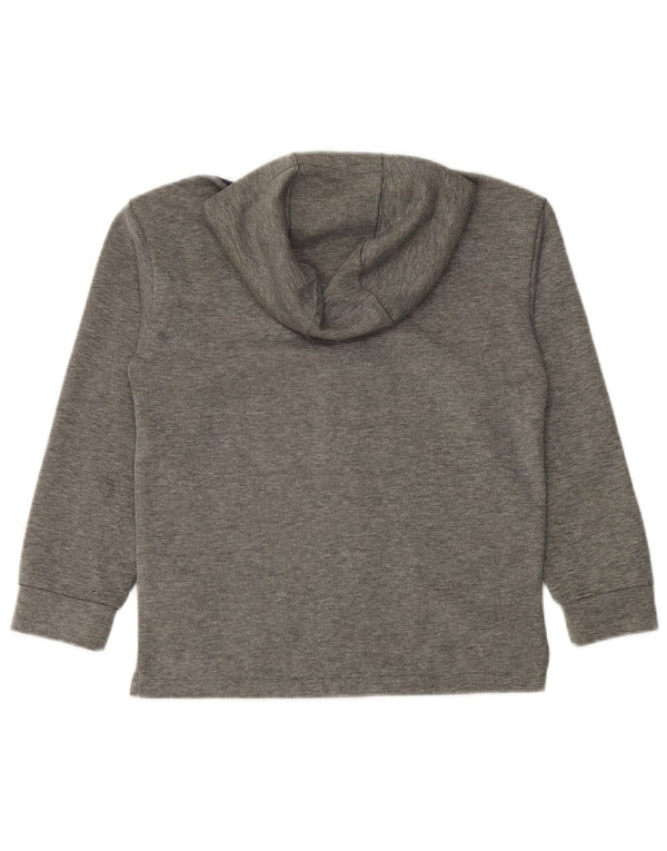 Felpa con cappuccio e zip grafica PUMA per ragazzi 9-10 anni in poliestere color block grigio