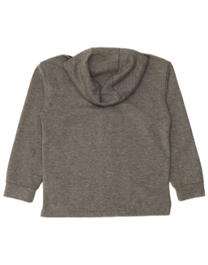 Felpa con cappuccio e zip grafica PUMA per ragazzi 9-10 anni in poliestere color block grigio