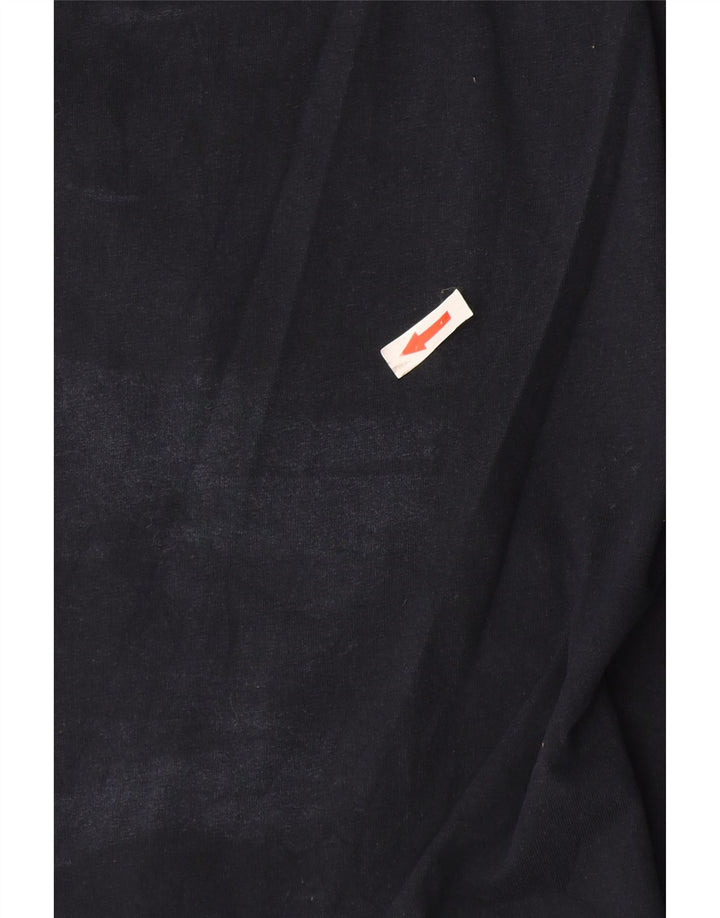 Crew Clothing T-shirt da uomo Top in cotone blu navy medio