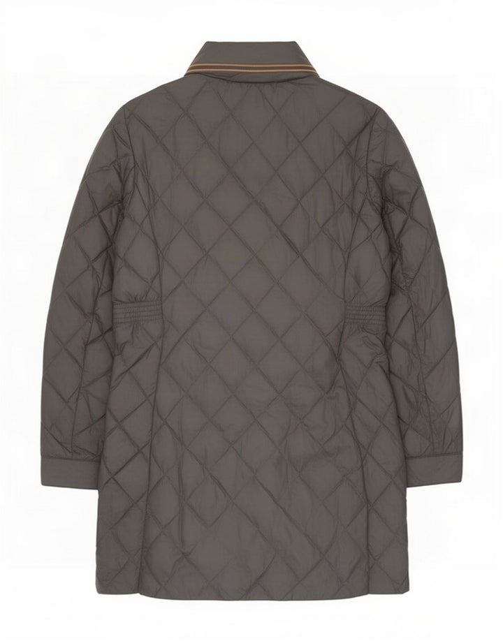 Soprabito trapuntato da donna Marks & Spencer UK 12 Poliammide grigio medio