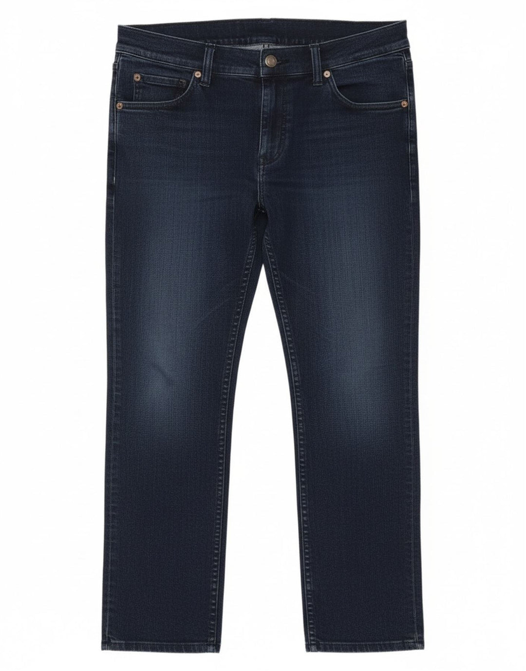 Jeans dritti da donna economici Monday W32 L26 cotone blu navy