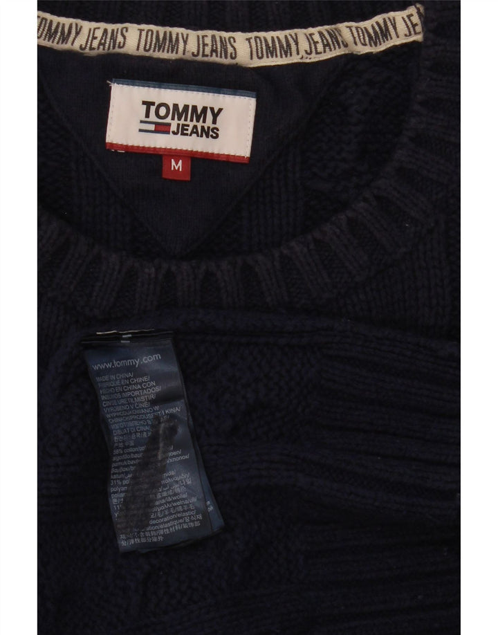 Maglione maglione girocollo da uomo Tommy Hilfiger cotone medio blu navy