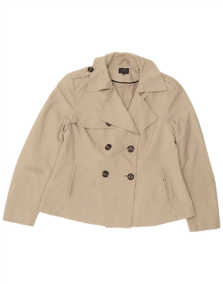 Trench corto da donna Marks & Spencer UK 12 Poliestere beige medio