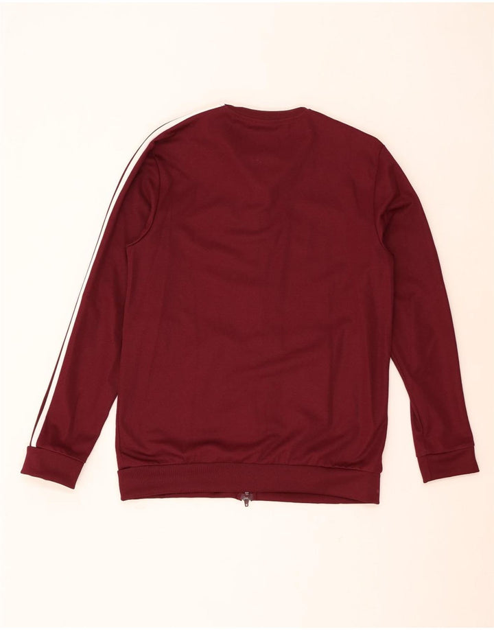 Giacca da ginnastica da uomo Adidas, giacca media, in cotone bordeaux