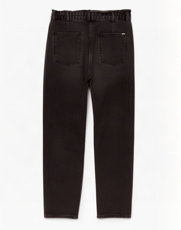 Jeans larghi a vita alta da donna Zara EU 34 2XS W24 L24 Nero
