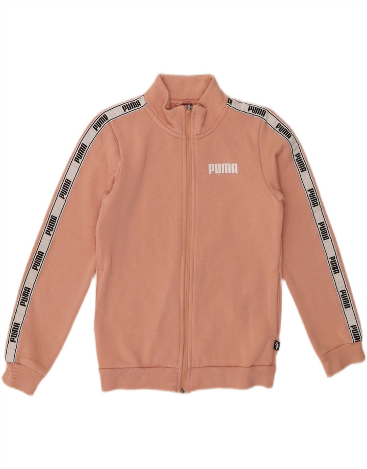 Giacca da ginnastica con grafica PUMA per ragazze 11-12 anni in cotone rosa