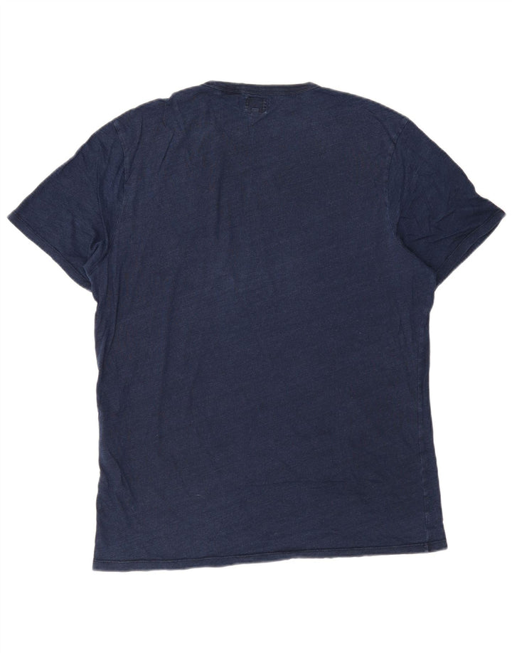 T-shirt da uomo LEVI'S Top grande in cotone screziato blu navy