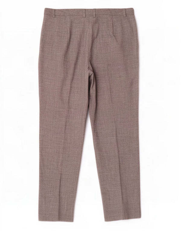 Marks & Spencer Womens Suit Trousers UK 16 Large W34 L30 Grey Polyester