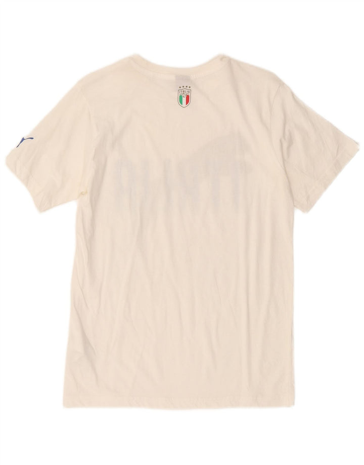 T-shirt grafica PUMA da bambino 13-14 anni in cotone bianco