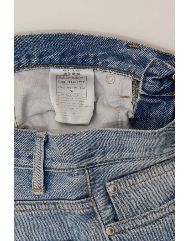 Jeans dritti da donna Carhartt W26 L28 cotone blu