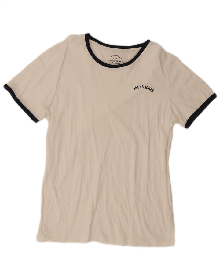 Maglietta da uomo Jack & Jones Top piccola bianca
