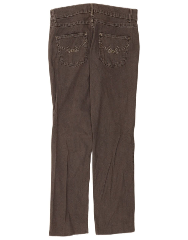 Jeans dritti da donna Marks & Spencer UK 12 medio W30 L28 cotone grigio