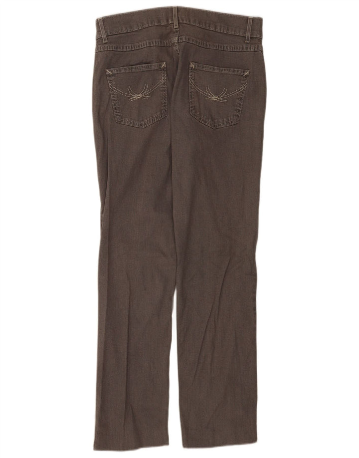 Jeans dritti da donna Marks & Spencer UK 12 medio W30 L28 cotone grigio