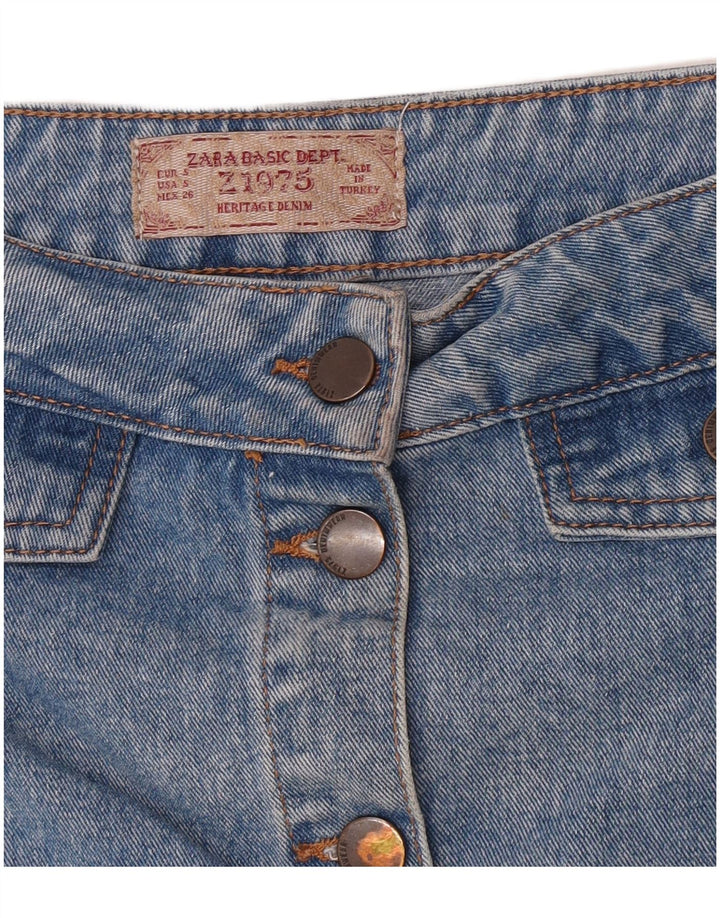 Gonna di jeans Zara da donna piccola W28 blu