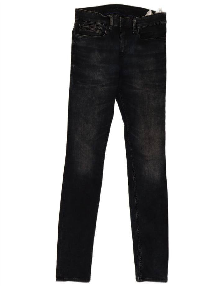 Jeans skinny da uomo Calvin Klein W29 L34 cotone nero