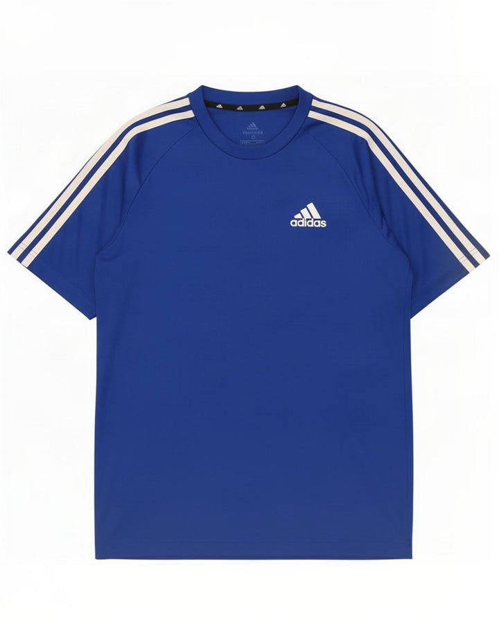 Maglietta Adidas Aeroready da uomo, piccola, in poliestere blu