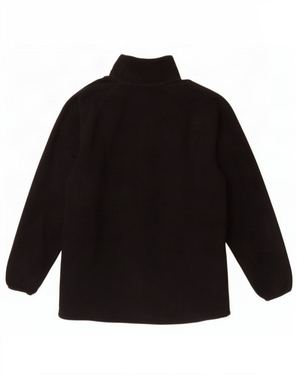Maglione in pile da uomo Canterbury con collo con zip, poliestere nero medio
