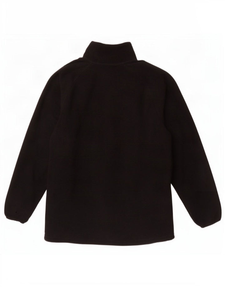 Maglione in pile da uomo Canterbury con collo con zip, poliestere nero medio