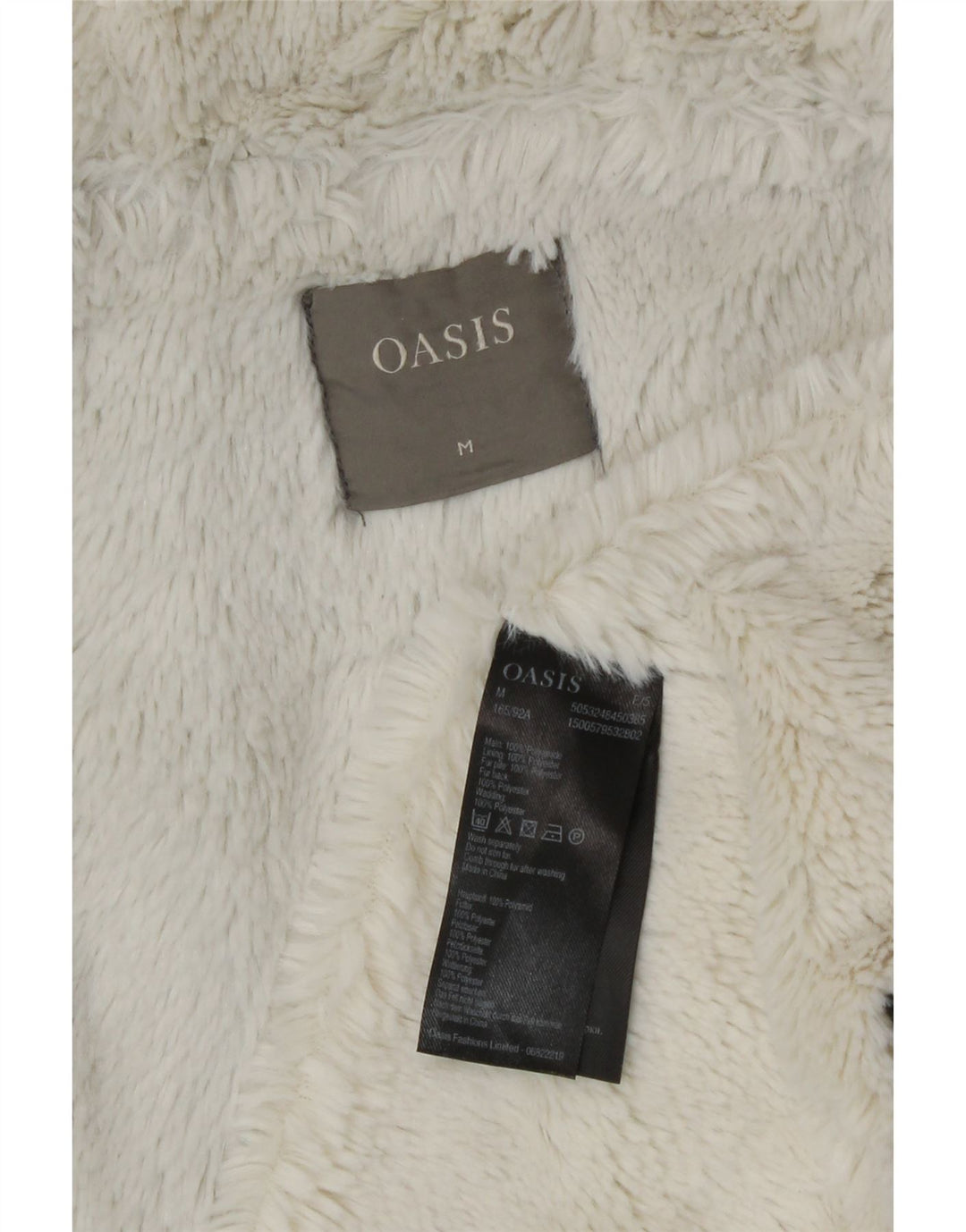 Gilet foderato con cappuccio lungo da donna Oasis UK 14 Verde medio Poliammide