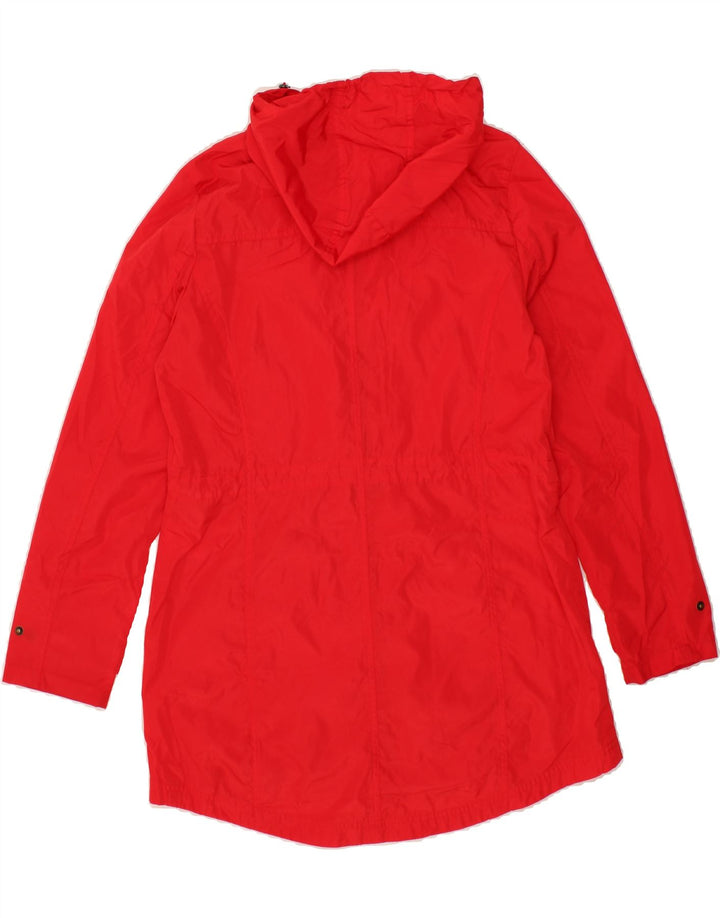 MICHAEL KORS Womens Hooded Raincoat UK 10 Small Red Vintage Michael Kors and Second-Hand Michael Kors from Messina Hembry 