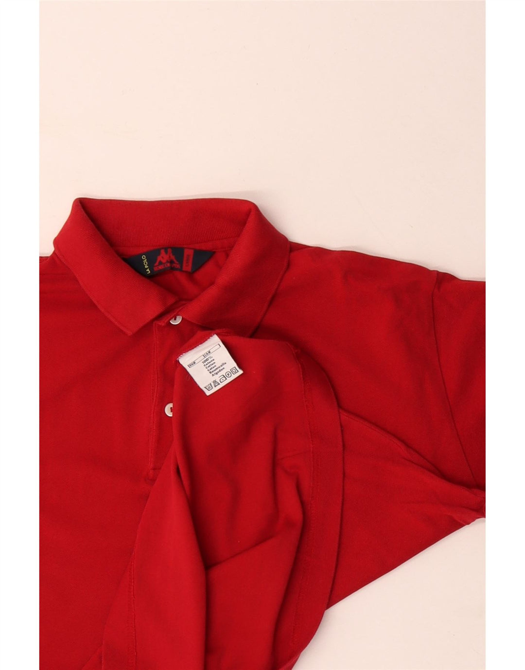 Polo KAPPA Uomo Large Rossa in Cotone