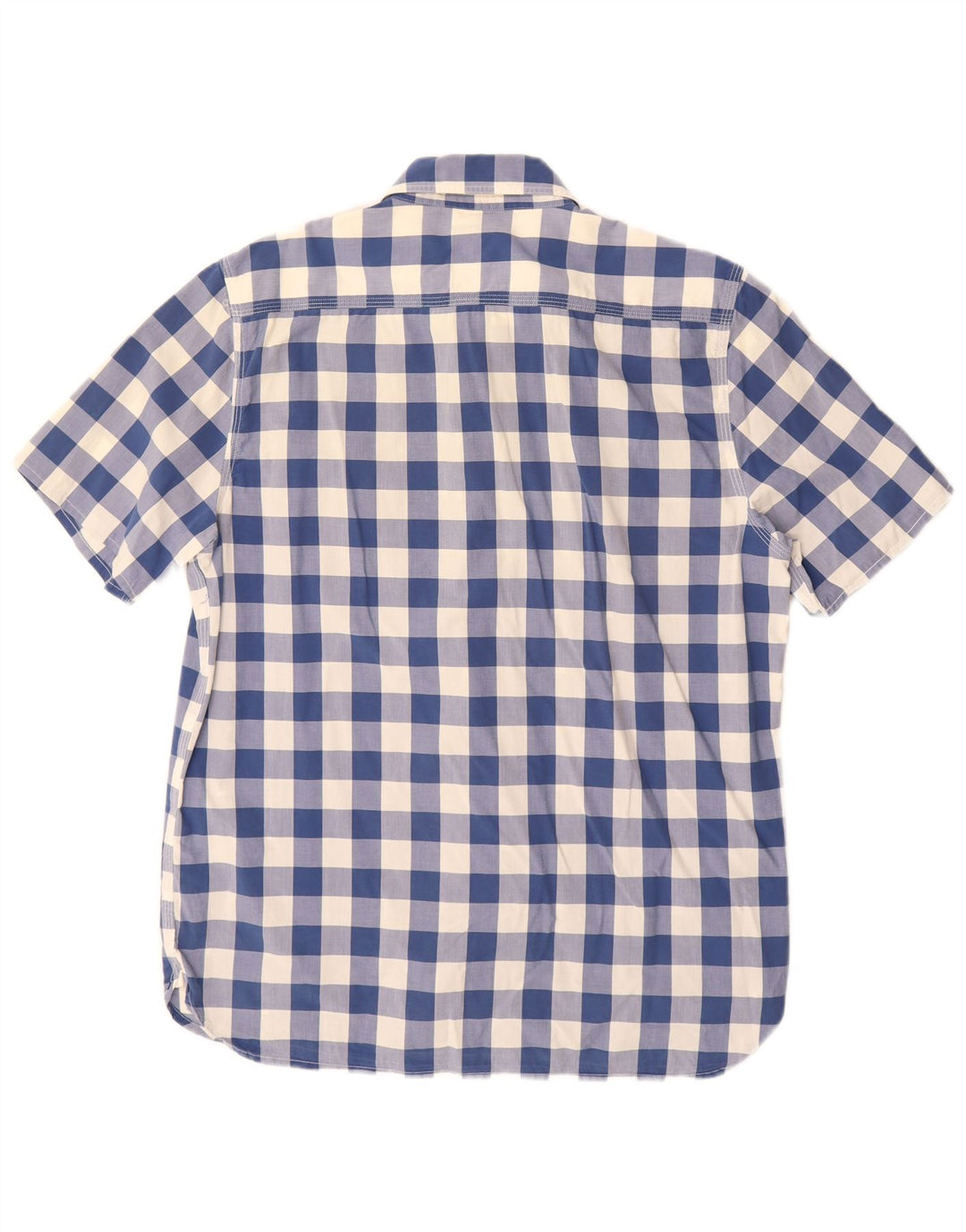 Camicia Levi's da uomo a maniche corte vestibilità standard in cotone a quadretti blu medio