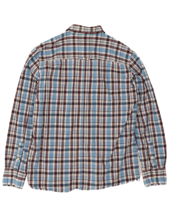 Camicia da uomo Lee 2XL in cotone a quadri blu