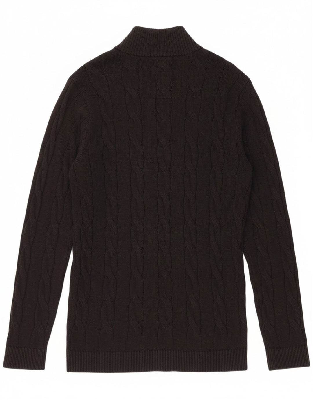 Maglione Hollister da uomo con zip e collo grande in cotone nero